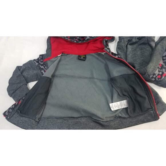 Athletic Works Toddler Tracksuit Gray Red Camo 24 mos DigiCamo Pants Jacket Hood - Picture 8 of 15
